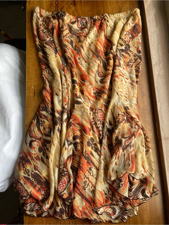 Studio Dresses & Skirts - Boho Maxi Skirt in Cream, Brown & Orange